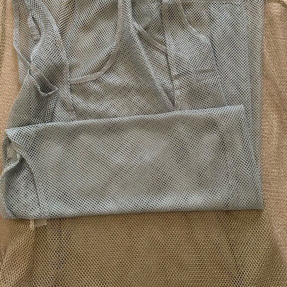 Silver mech tunic see through cover up tunic silver - Picture 4 of 4